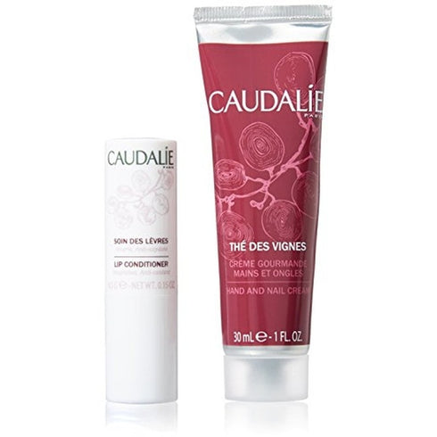 Caudalie Thé des Vignes Gift Set 30ml Hand & Nail Cream + 4.5g Lip Conditioner